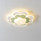 Contemporary Creative PE Iron Floral LED Flush Mount Ceiling Light For Bedroom