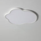 Modern Minimalist ABS Iron Cloud-Shaped LED Flush Mount Ceiling Light For Bedroom