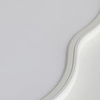 Modern Minimalist ABS Iron Cloud-Shaped LED Flush Mount Ceiling Light For Bedroom