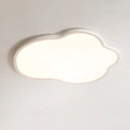Modern Minimalist ABS Iron Cloud-Shaped LED Flush Mount Ceiling Light For Bedroom