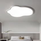 Modern Minimalist ABS Iron Cloud-Shaped LED Flush Mount Ceiling Light For Bedroom