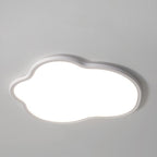 Modern Minimalist ABS Iron Cloud-Shaped LED Flush Mount Ceiling Light For Bedroom
