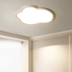 Modern Minimalist ABS Iron Cloud-Shaped LED Flush Mount Ceiling Light For Bedroom