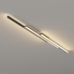 Modern Minimalist Iron & Silicone Long Bar LED Flush Mount Ceiling Light For Hallway