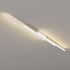 Modern Minimalist Iron & Silicone Long Bar LED Flush Mount Ceiling Light For Hallway