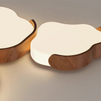 Modern Mid-century Iron & Acrylic Cloud-Inspired LED Flush Mount Ceiling Light For Living Room & Bedroom