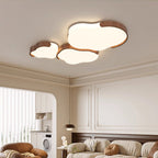Modern Mid-century Iron & Acrylic Cloud-Inspired LED Flush Mount Ceiling Light For Living Room & Bedroom