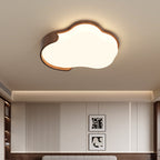 Modern Mid-century Iron & Acrylic Cloud-Inspired LED Flush Mount Ceiling Light For Living Room & Bedroom