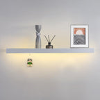 Modern Minimalist Iron Acrylic Linear Shelf LED Wall Sconce Lamp For Living Room & Bedroom