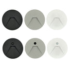 Modern Minimalist Aluminum Round Recessed LED Wall Sconce Lamp For Hallways