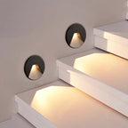 Modern Minimalist Aluminum Round Recessed LED Wall Sconce Lamp For Hallways