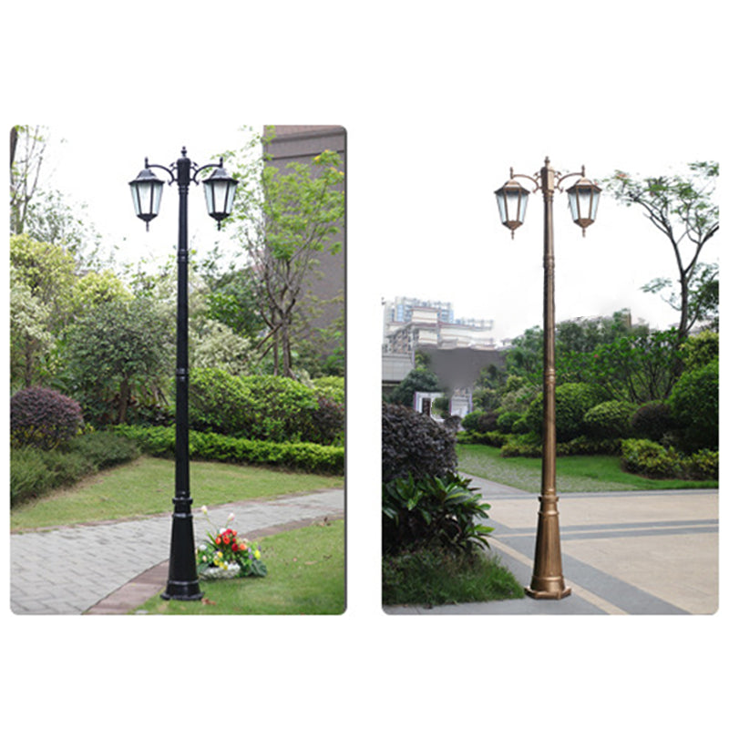Traditional European Waterproof Aluminum Glass Lantern-Style 2/3-Light Outdoor Light Landscape Lighting For Garden & Outdoor Patio Lumendat