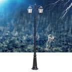 Traditional European Waterproof Aluminum Glass Lantern-Style 2/3-Light Outdoor Light Landscape Lighting For Garden & Outdoor Patio Lumendat