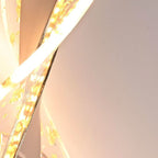 Modern Luxury Aluminum Iron Acrylic Spiral LED Pendant Light For Bedroom Bedside