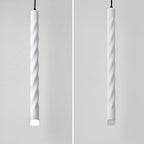 Contemporary Creative Aluminum And Crystal Spiral LED Pendant Light Spotlight Diffused Light For Dining Room And Bedside
