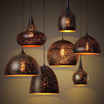 Contemporary Retro Iron Dome Shade 1-light Pendant Light for Dining Room