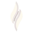 Modern Minimalist Iron & Acrylic Leaf-Shaped LED Wall Sconce Lamp For Bedroom & Living Room