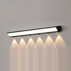 Modern Minimalist Solar Waterproof Motion Sensor Acrylic Aluminum & Stainless Steel Rectangular LED Wall Sconce Lamp For Outdoor Patio