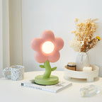 Lumendat Contemporary Creative USB Kids Resin And Iron Floral LED Table Lamp For Bedroom Lumendat