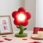 Lumendat Contemporary Creative USB Kids Resin And Iron Floral LED Table Lamp For Bedroom Lumendat