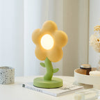 Lumendat Contemporary Creative USB Kids Resin And Iron Floral LED Table Lamp For Bedroom Lumendat