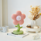 Lumendat Contemporary Creative USB Kids Resin And Iron Floral LED Table Lamp For Bedroom Lumendat