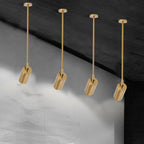 Contemporary Nordic Iron Cylindrical LED Pendant Light Track Lighting Spotlight for Dining Room BulbSquare