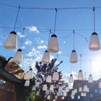 Modern Minimalist Waterproof Pe & Pp Bottle-shaped LED Outdoor Pendant Light for Outdoor Patio & Garden