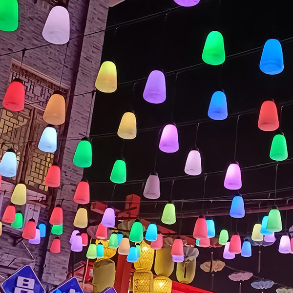 Modern Minimalist Waterproof Pe & Pp Bottle-shaped LED Outdoor Pendant Light for Outdoor Patio & Garden