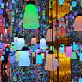 Modern Minimalist Waterproof Pe & Pp Bottle-shaped LED Outdoor Pendant Light for Outdoor Patio & Garden