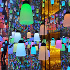 Modern Minimalist Waterproof Pe & Pp Bottle-shaped LED Outdoor Pendant Light for Outdoor Patio & Garden