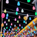 Modern Minimalist Waterproof Pe & Pp Bottle-shaped LED Outdoor Pendant Light for Outdoor Patio & Garden