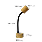 Contemporary Nordic Aluminum Gooseneck LED Reading Wall Sconce Lamp For Bedside