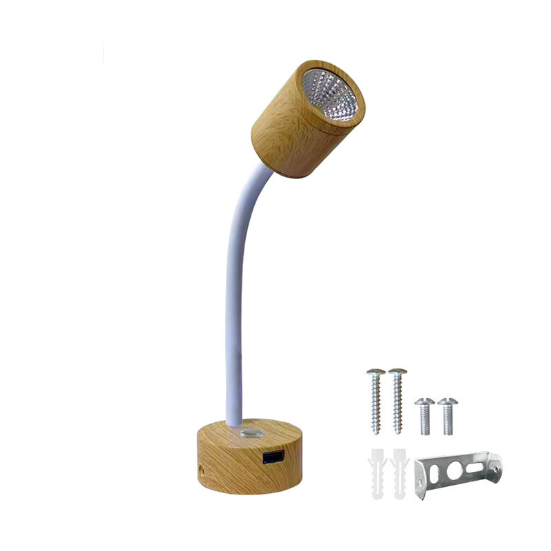 Contemporary Nordic Aluminum Gooseneck LED Reading Wall Sconce Lamp For Bedside