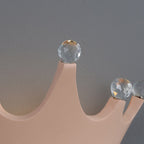 Lumendat Contemporary Creative Kids Resin Crystal Crown LED Wall Sconce Lamp For Bedside Lumendat