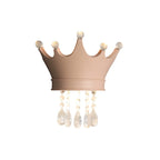 Lumendat Contemporary Creative Kids Resin Crystal Crown LED Wall Sconce Lamp For Bedside Lumendat