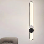 Modern Minimalist Aluminum Iron Acrylic Oval Strip LED Flush Mount Ceiling Light For Hallway