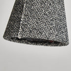 Traditional French Fabric Wood Handmade Cylinder 1-Light Pendant Light For Bedside & Dining Room