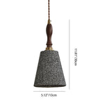 Traditional French Fabric Wood Handmade Cylinder 1-Light Pendant Light For Bedside & Dining Room