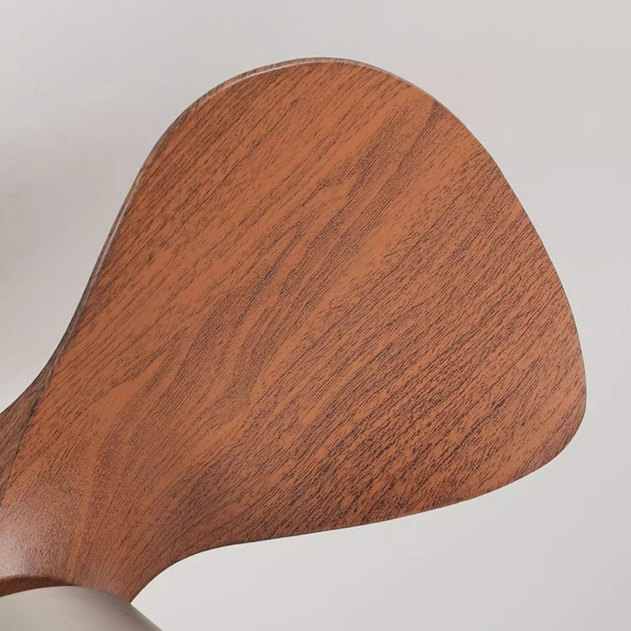 Modern Mid-century Iron Abs Acrylic Round LED Semi-flush Mount Ceiling Fan Light for Living Room & Bedroom