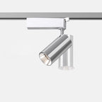 Adjustable Aluminum LED Track Spotlight - Industrial Cylinder Semi-flush Mount Ceiling Light for Home Office