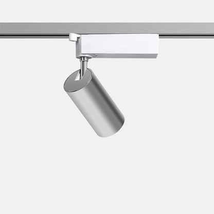 Adjustable Aluminum LED Track Spotlight - Industrial Cylinder Semi-flush Mount Ceiling Light for Home Office