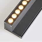 Modern Minimalist Solar Waterproof Strip Aluminum Tempered Glass Wall Washer LED Wall Sconce Lamp For Outdoor Patio