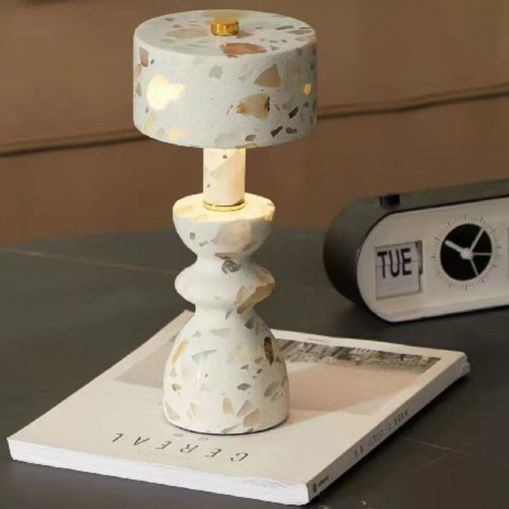 Modern Minimalist Aluminum Marble USB LED Table Lamp Lumendat