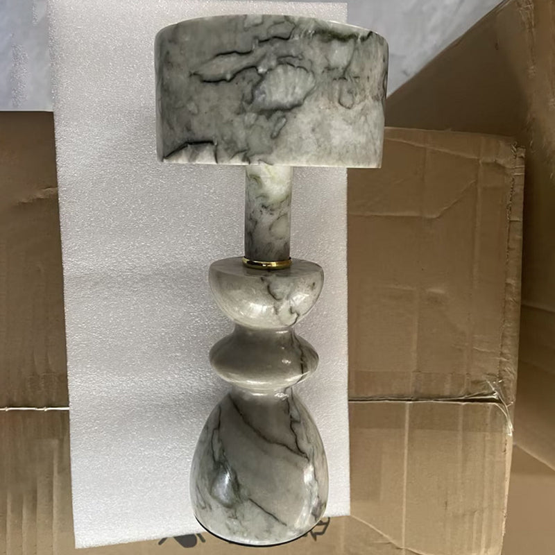 Modern Minimalist Aluminum Marble USB LED Table Lamp Lumendat