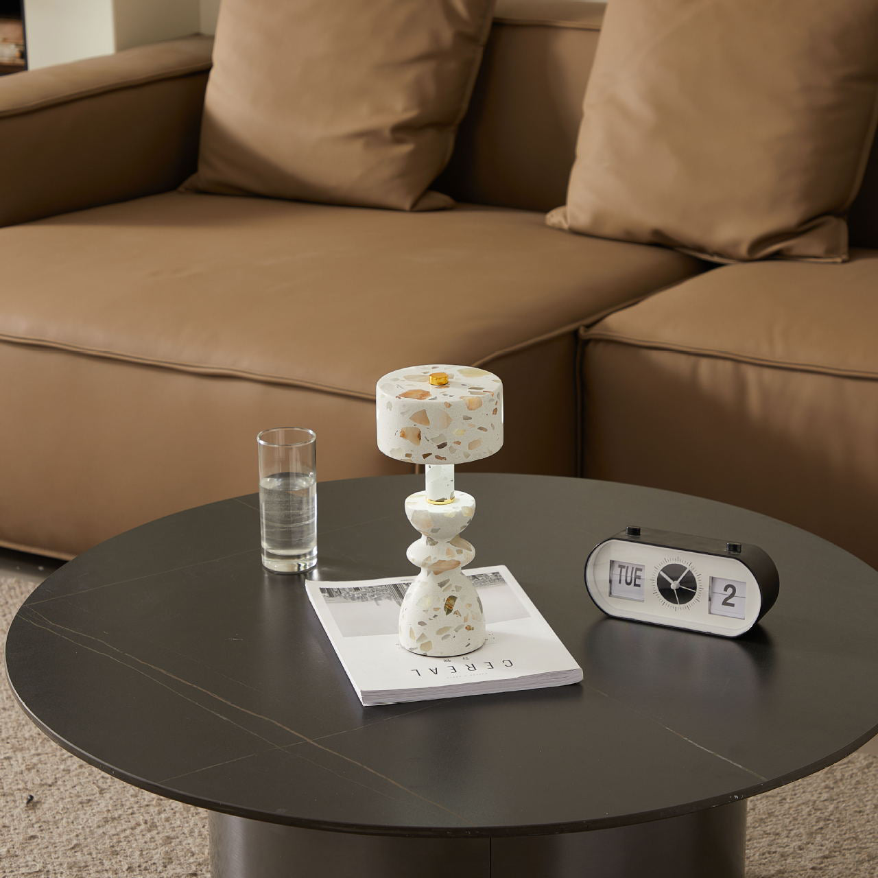 Modern Minimalist Aluminum Marble USB LED Table Lamp Lumendat