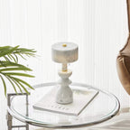 Modern Minimalist Aluminum Marble USB LED Table Lamp Lumendat