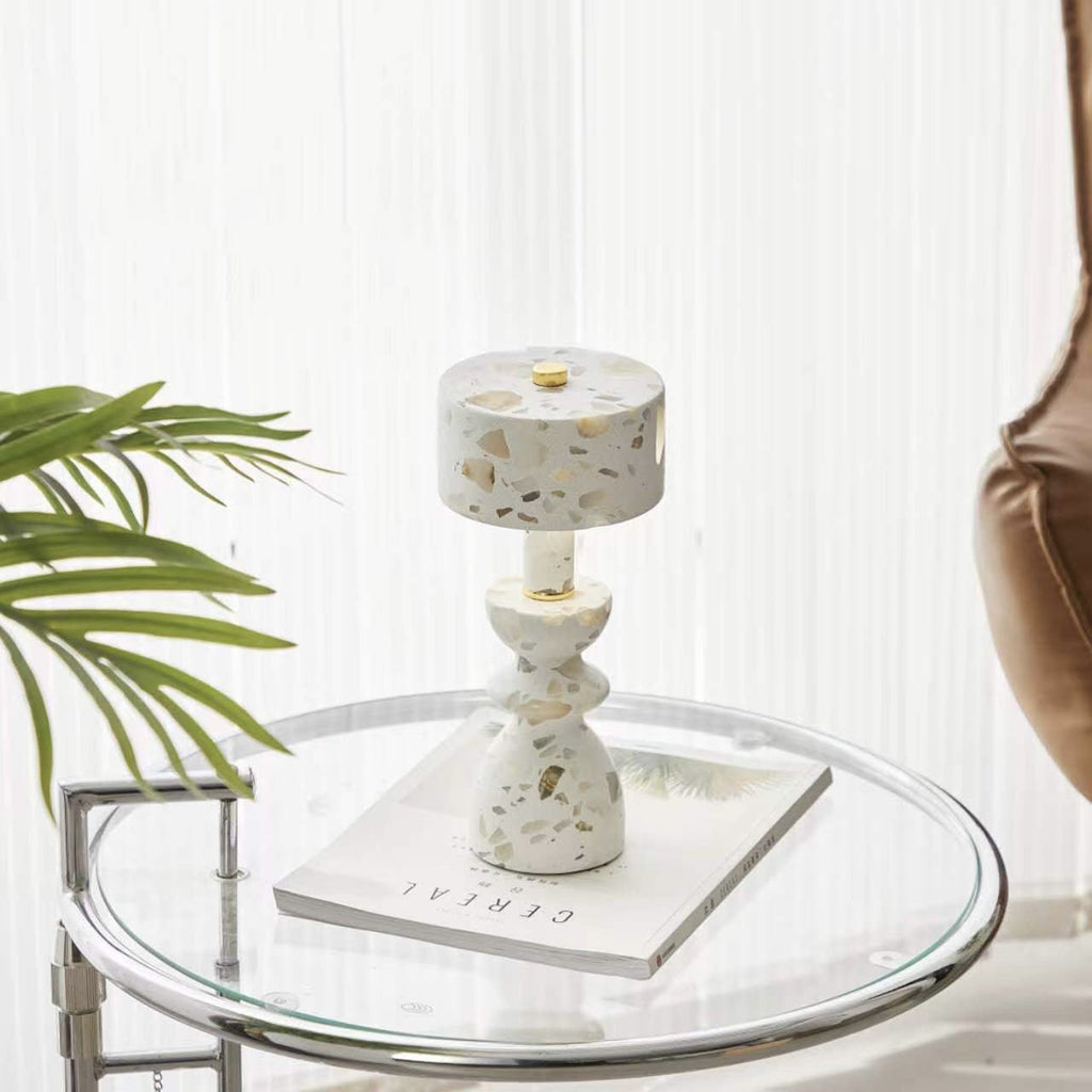 Modern Minimalist Aluminum Marble USB LED Table Lamp Lumendat