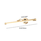 Modern Luxury Long Strip Full Copper Arcylic LED Vanity Light Wall Sconce Lamp Lumendat