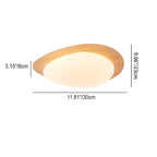 Contemporary Scandinavian Pebble Shape Iron Acrylic LED Flush Mount Ceiling Light for Bedroom BulbSquare